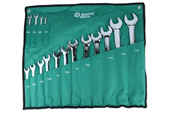 SATA ZESTAW KLUCZY CALOWE 16EL.