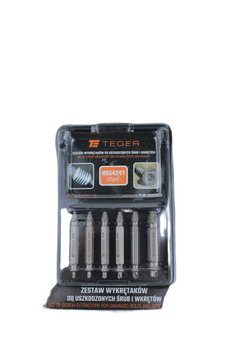 ZESTAW WYKRĘTAKÓW DO USZKODZ ŚRUB 6SZT.