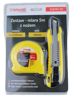 ZESTAW MIARA 5M Z NOŻEM